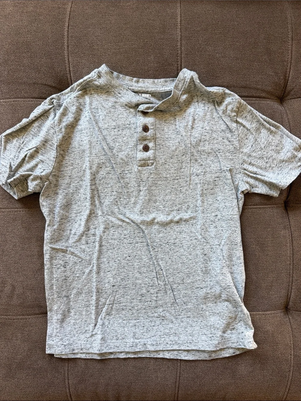 Old Navy Gray Speckled Youth Tee